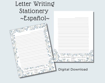 Papeterie d'écriture de lettres JW en espagnol, Papel para escribir letras en español