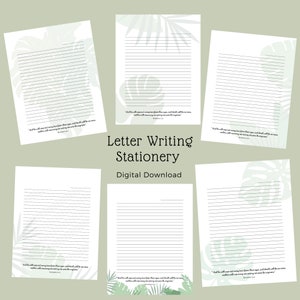Letter Writing Stationery