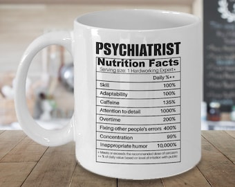 Psychiatrist Mug, Psychiatrist Gift, Psychiatry Graduation, Retirement Cup, Retirement Gifts, For Men, For Women