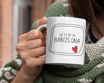 Barcelona Gift, Barcelona Lover Gift, Gift for Traveler, Tourist Souvenir, Spain Gift, Spain Cup