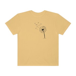 Dandelion Blowing Tshirt, Graduation Gift, New Business Owner Gift, Retirement Gift,  Business Launch Shirt