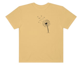Dandelion Blowing Tshirt, Graduation Gift, New Business Owner Gift, Retirement Gift,  Business Launch Shirt