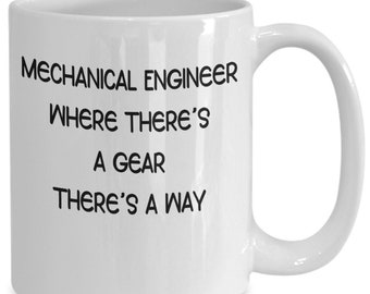 Mechanical Engineering Mug, Gift for Mechanical Engineer, Mechanical Engineer Co-worker Coffee Cup