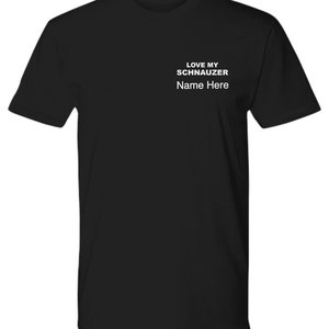 Schnauzer Mama Shirt, Personalized Schnauzer Shirt, Schnauzer Gifts, Schnauzer Dog Shirt, Schnauzer Mom, Schnauzer Dad