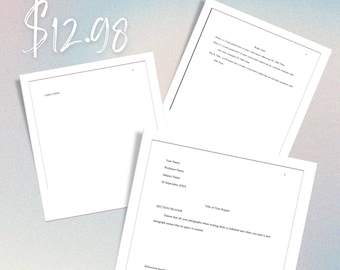 Editable MLA Student Essay Template