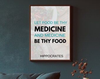 Chiropractor Office Art | Nutrition Quote Print (Digital Download)
