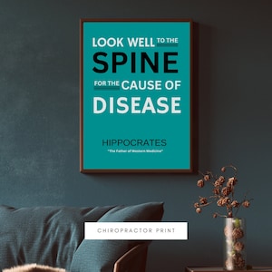 Chiropractic Print Hippocrates Quote Print Chiropractor Wall Art Print Definition Minimalist Home Print Quote Print Dictionary art