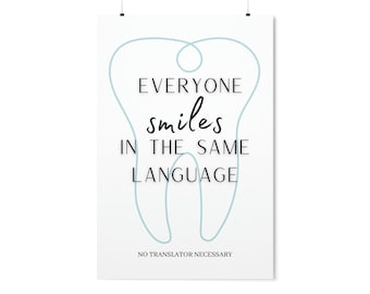 Dentist Definition Art Print, Minimalist Office Decor