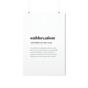 Impresión de definición de subluxación quiropráctica, Impresión de arte de pared, Impresión de cotización, Definición, Minimalista, Impresión casera, Impresión de cotización, Arte de diccionario