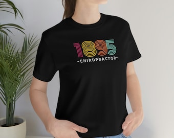 Retro 1895 Chiropractor T-Shirt | Chiropractic Apparel