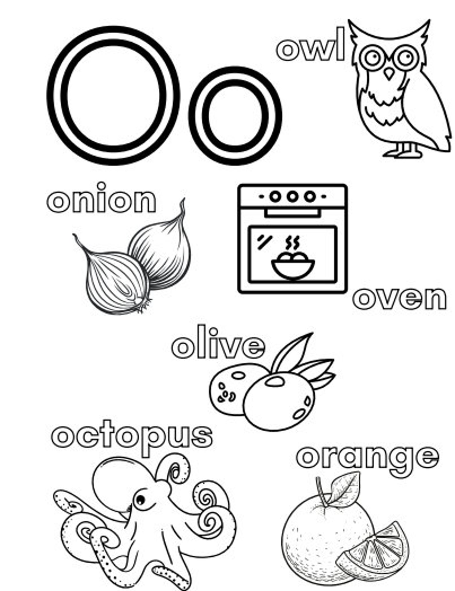 ABC Coloring Pages for Kids Alphabet Coloring and Learning Fun Gift for ...