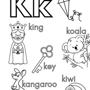 ABC Coloring Pages for Kids Alphabet Coloring and Learning Fun - Etsy