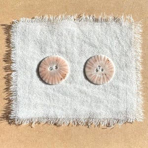 Set of porcelain buttons