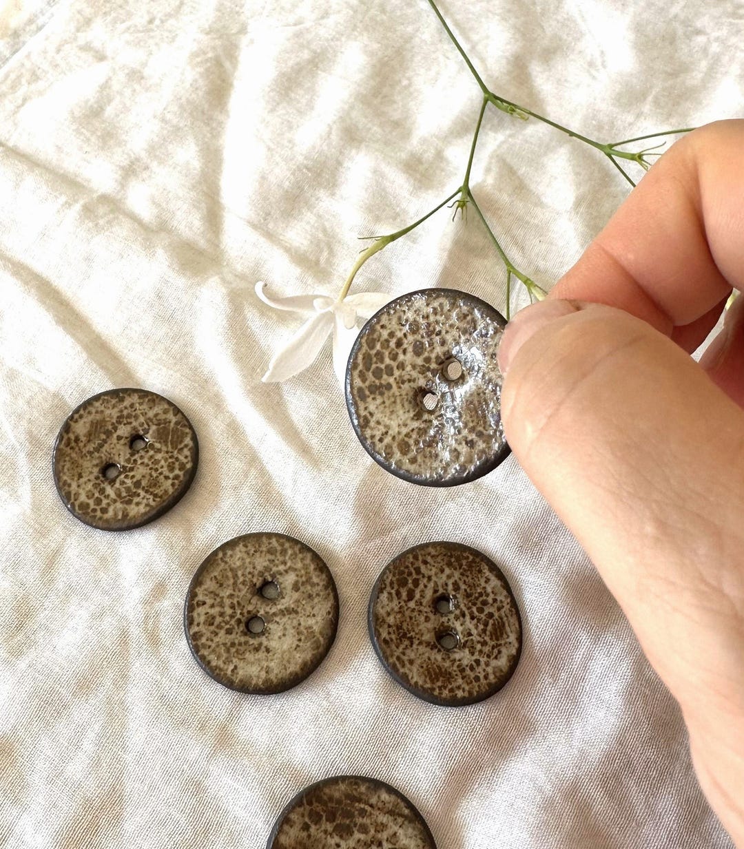 Large Ceramic Buttons Set of 5 Large Ceramic Buttons - Etsy