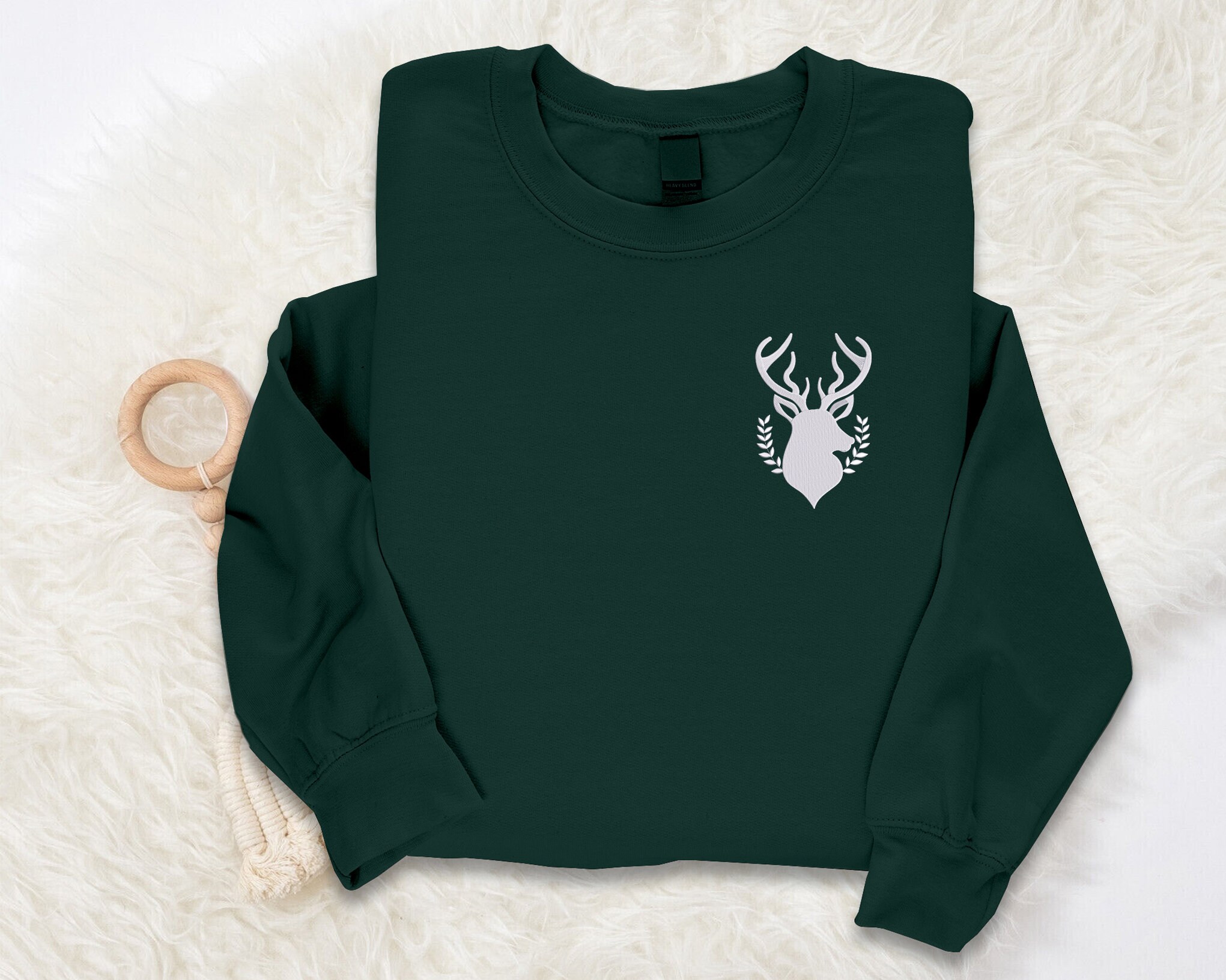 Natural Woven Deer Head main image 0