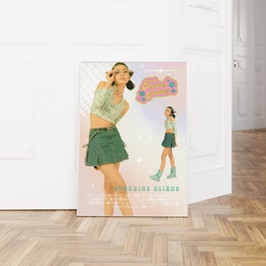 Y2K aesthetic wall PRINT | Digital Printable poster | 2000s Poster | Retro Wall decor | 90s Nostalgia | Cyber Y2k Decor | Retro Art | 002