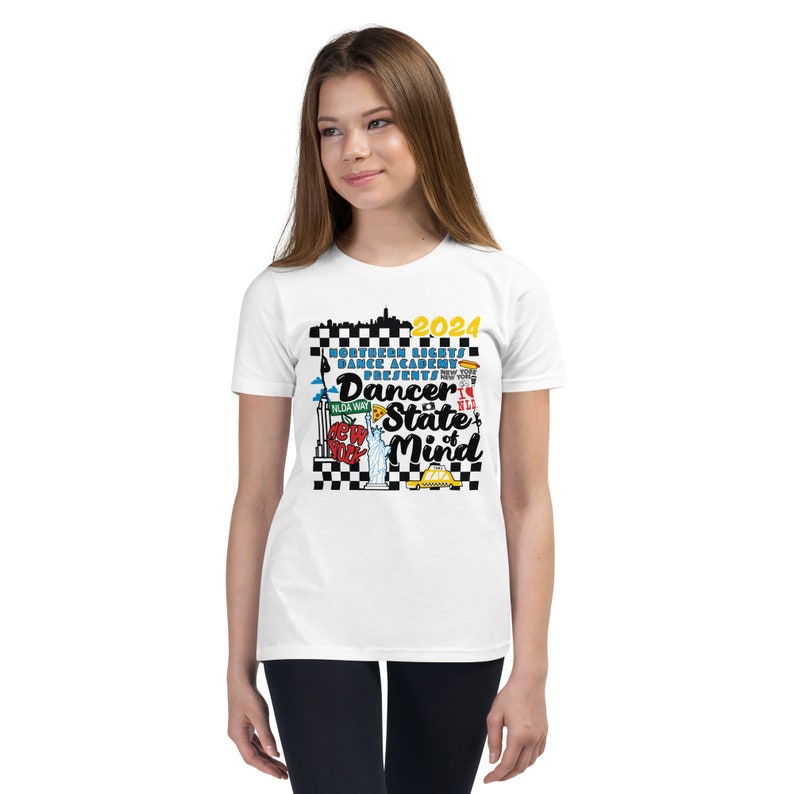 RECITAL Youth Short Sleeve T-Shirt (unisex) (tighter in arms, order size up for loose fit)