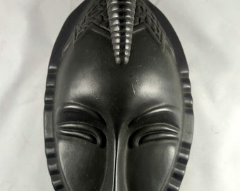 Original Vintage Art Deco Ceramic Wall Mask Style Rene Buthaud 12"×6"