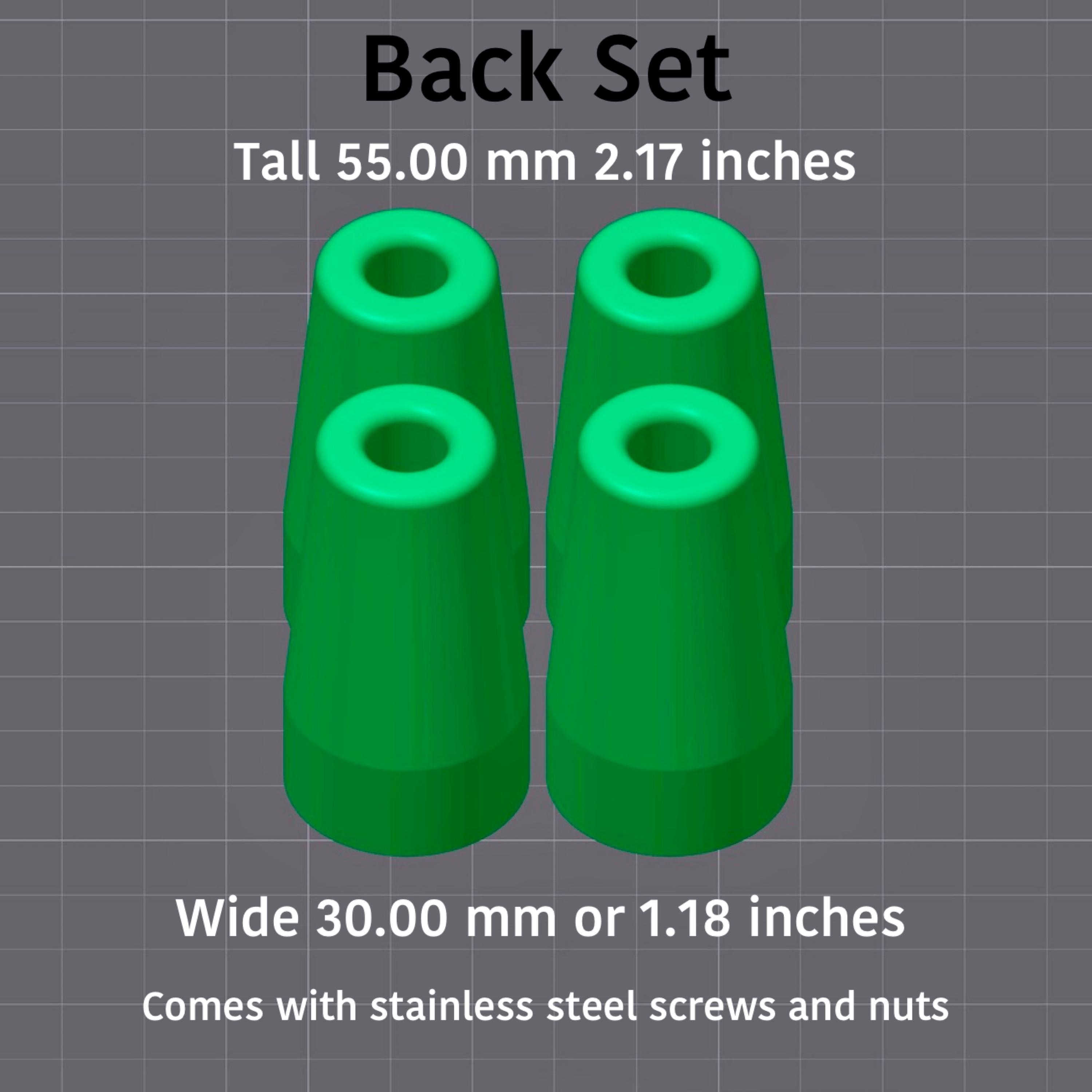 Boom Box Feet 4 Total With Stainless Steel Screws and Nuts Flat Rate Shipping 5.99 US Free Shipping over 36.00. Pick your size Tall or Short