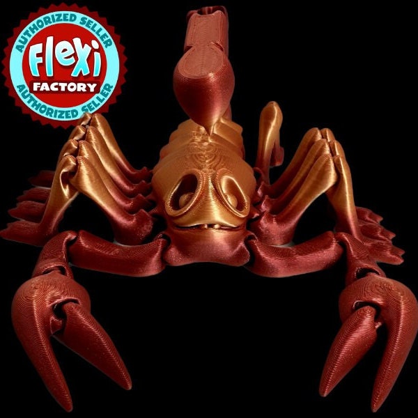 3D Printed Articulating Flexible Scorpion Sensory Toy Gadget Flexi Factory Authorized Seller Articulated
