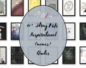 Láminas de memes de Stray Kids Kpop: Frases inspiradoras de SKZ (Descarga digital)