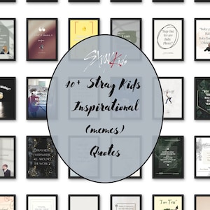 40+ Stray Kids Quotes | Kpop Inspirational Quotes | SKZ memes | kpop poster room decor | DIGITAL DOWNLOAD