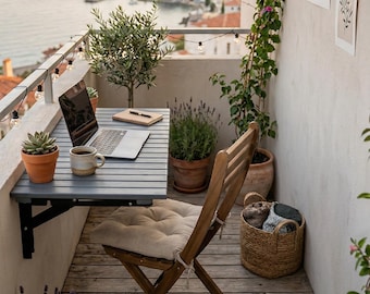 Standing Desk Floating Wall Mounted Folding Murphy Desk Home Office