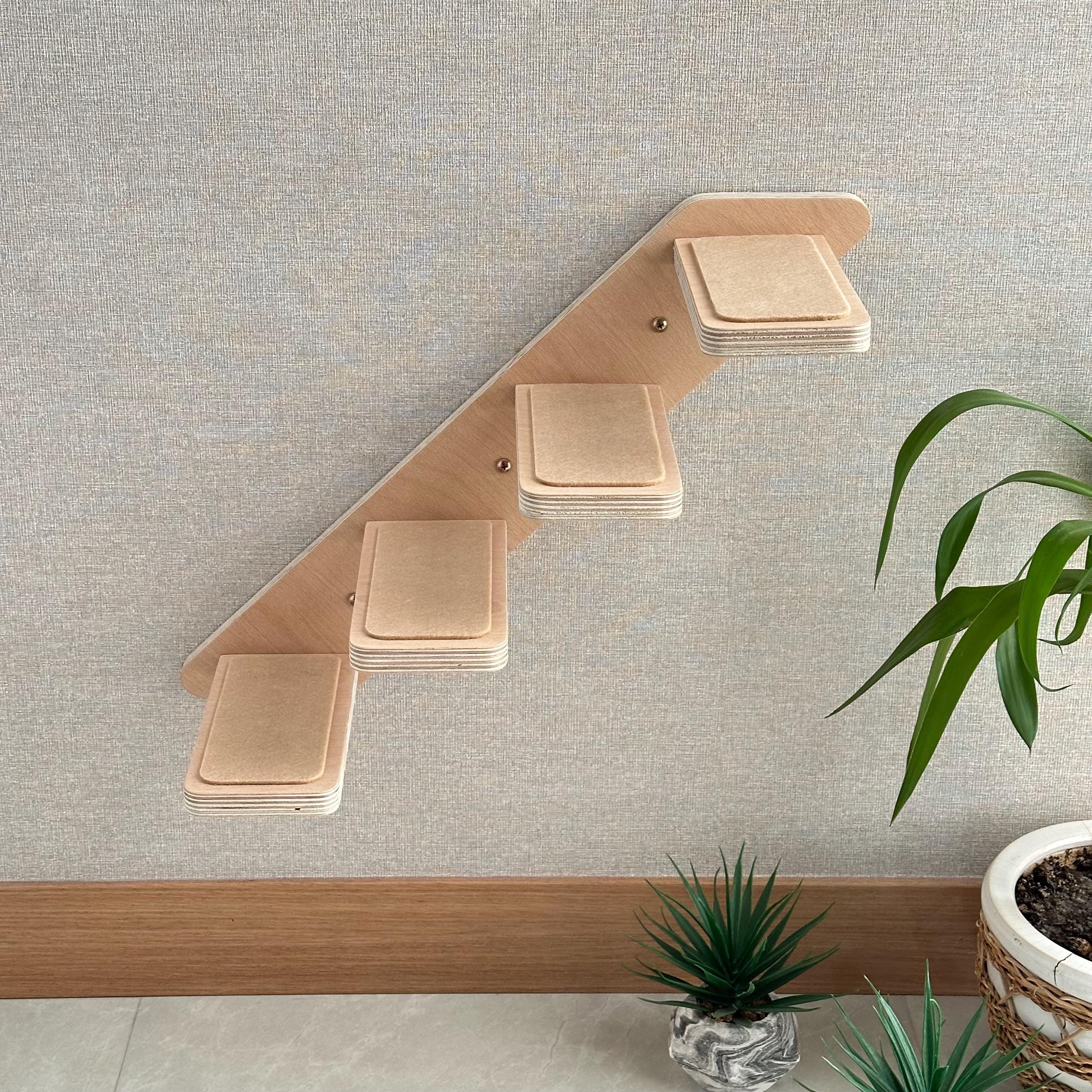 Personalized Wooden Cat Ladders - Wooden Climbing Shelf for Cats - Wall ...