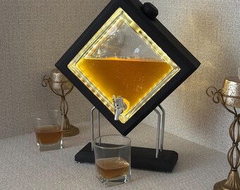 Whiskey Dispenser Whiskey Decanter Bourbon Dispenser Liquor Dispenser Custom Decanter Personalized Whiskey Home Bar Decor