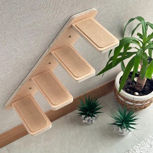 Personalized Wooden Cat Ladders - Wooden Climbing Shelf for Cats - Wall Mounted Cat Climbing Stairs - Cat Climbing Wall - Cat Furniture