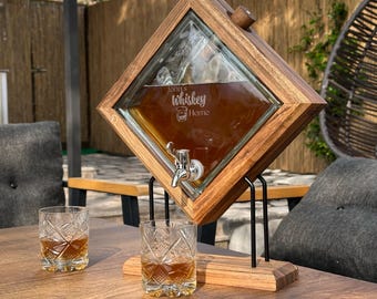 Whisky Karaffe, personalisiertes Geschenk, Whiskygläser, Benutzerdefinierte Dekanter, Einweihungsgeschenk, Whisky Spender,Schnapsspender,Verlobungsgeschenk