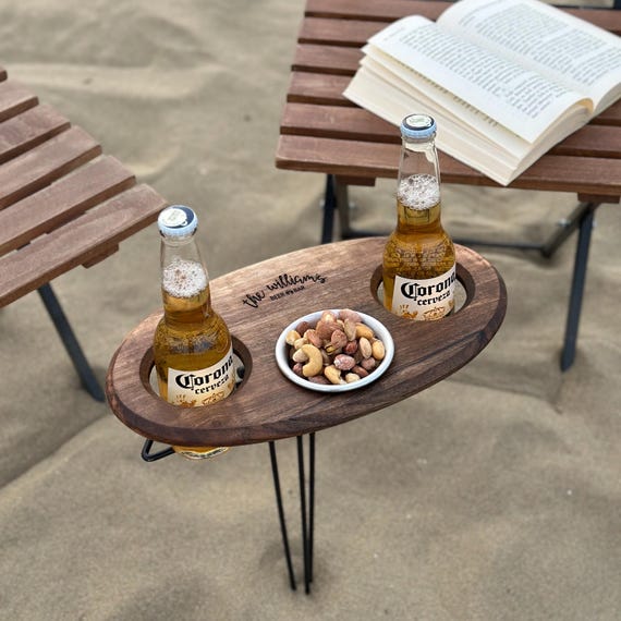 Customized Wooden Portable Beer Table - Wooden Portable Beer