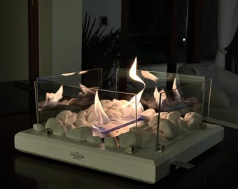 Indoor Fireplace, Handmade Products, Cozy Home Decor, Smokeless Fire Pit, Portable Fire Pit, Small Space Design, Man Cave Decor