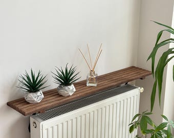 No Drill Floating Radiator Cover Shelf Custom Size Decorative Heater Cover