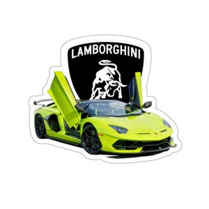 Aventador Supercar-klistermärke: Glansig vinyldekal för bilar