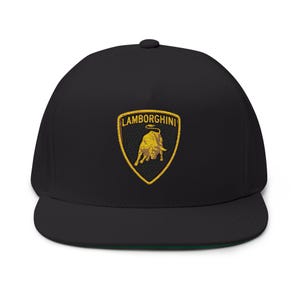 Broderad Supercar-logotyp Flat Bill-keps, bomullstwill Snapback