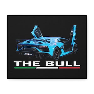 Supercar wall decor, Supercar canvas wall decor, canvas art, supercar car poster, sportscar wall decor, car poster canvas, Matte Canvas,
