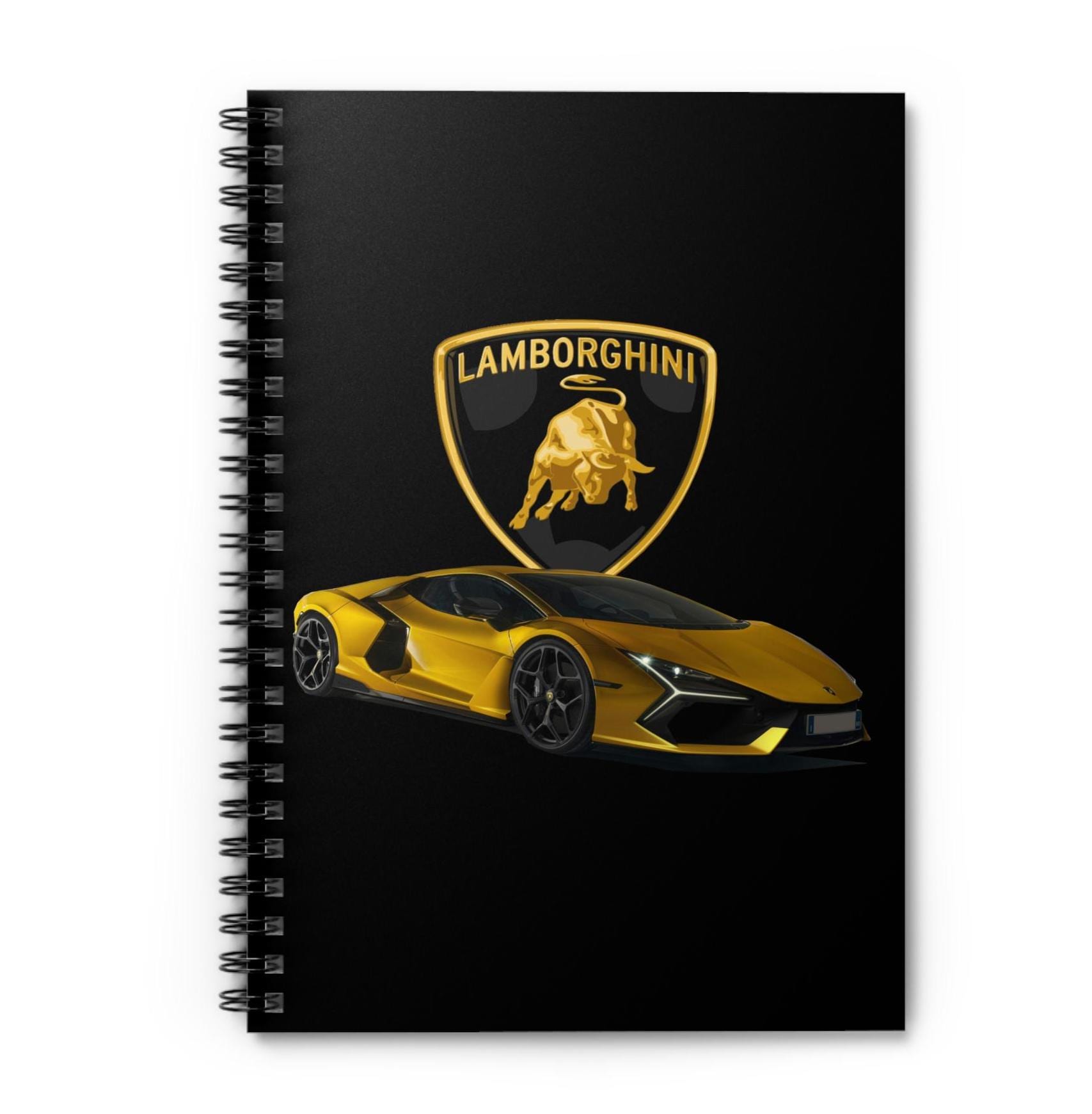 Car Rear Notebook Cover Lamborghini Supercar Spiral Notebook: Ruled Line, Car Gifts - Etsy