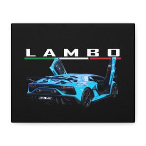 Supercar wall decor, Supercar canvas wall decor, canvas art, supercar car poster, sportscar wall decor, car poster canvas, Matte Canvas,