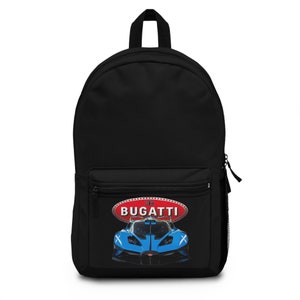 Bugatti Chiron Toy Car Bugatti Henry Laptop Backpack Branded