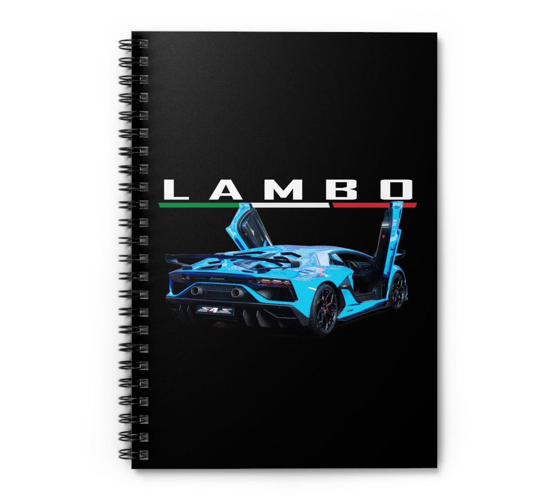 Supercar Spiral Notebook: Ruled Line Paper, Car Gifts - Etsy
