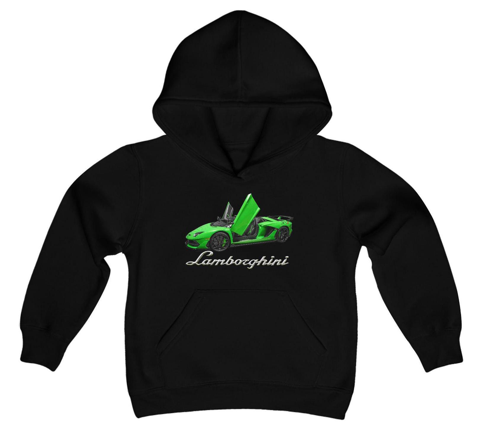 Kids Supercar Hoodie: Youth Cotton-Blend Sweatshirt