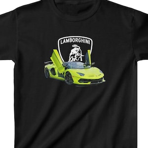 キッズ スーパーカー T シャツ、ユース スーパーカー シャツ、男の子向けギフト、ギフト、グラフィック シャツ、スーパーカー愛好家シャツ、キッズ スーパーカー シャツ、キッズ スポーツカー