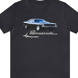 Barracuda T shirt, car guy T shirt, gifts for him, car guy shirt, graphic shirt, Barracuda shirt, Classic Barracuda, classic car Barracuda