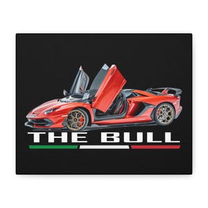Supercar wall decor, Supercar canvas wall decor, canvas art, supercar car poster, sportscar wall decor, car poster canvas, Matte Canvas,