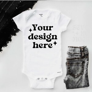 Gerber Onesie Brand Mockup | Bodysuit Mockup | Gerber Brand Onesie Mockup | Baby Bodysuit Mockup | Baby One-piece Mockup | Mockup for Baby