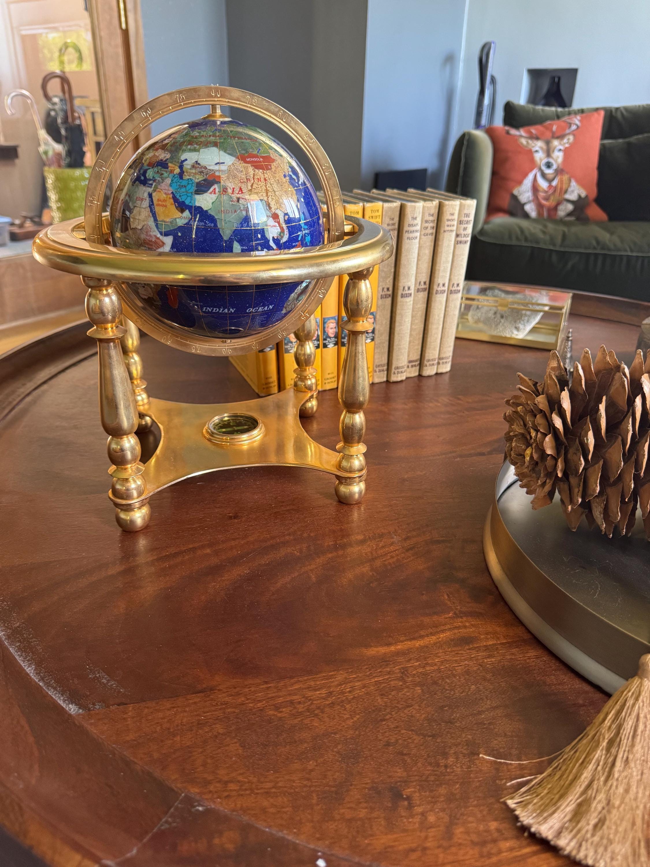 Gemstone World Globe - Etsy