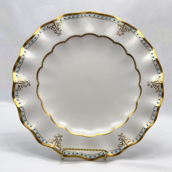 Vintage Royal Crown Derby English Bone China Lombardy Dinner Plate