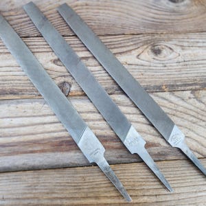 Lot de 3 limes bâtardes demi-rondes - 25,4 cm Heller, Nicholson & Craftsman