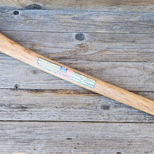 Vintage Collins Michigan Single Bit Axe w/ Original Stickers & 33" Handle USA Ax